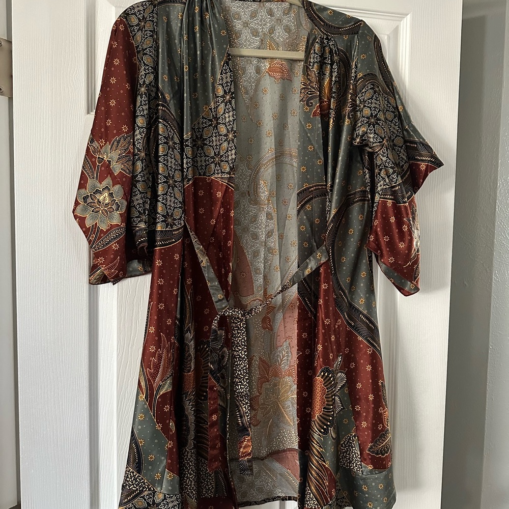 Eva Moon Boutique Silk Kimono Robe